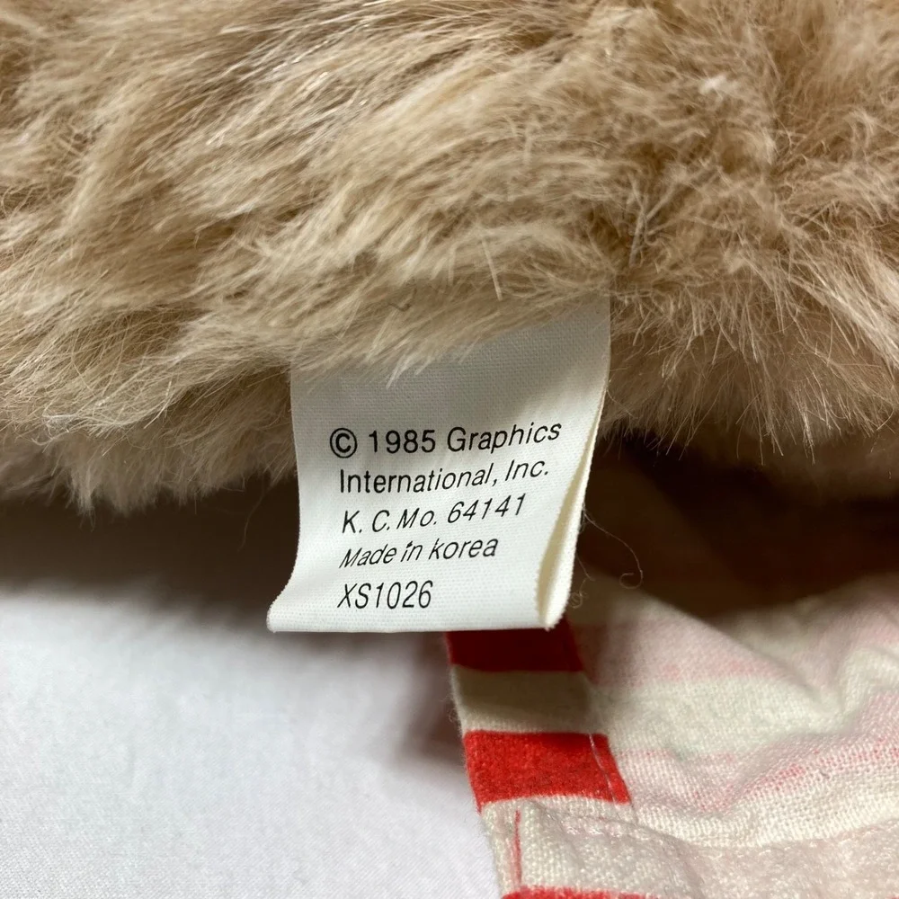 Vintage Snuggables Holiday Christmas Plush 1985 Papa Bear In Pajamas‎